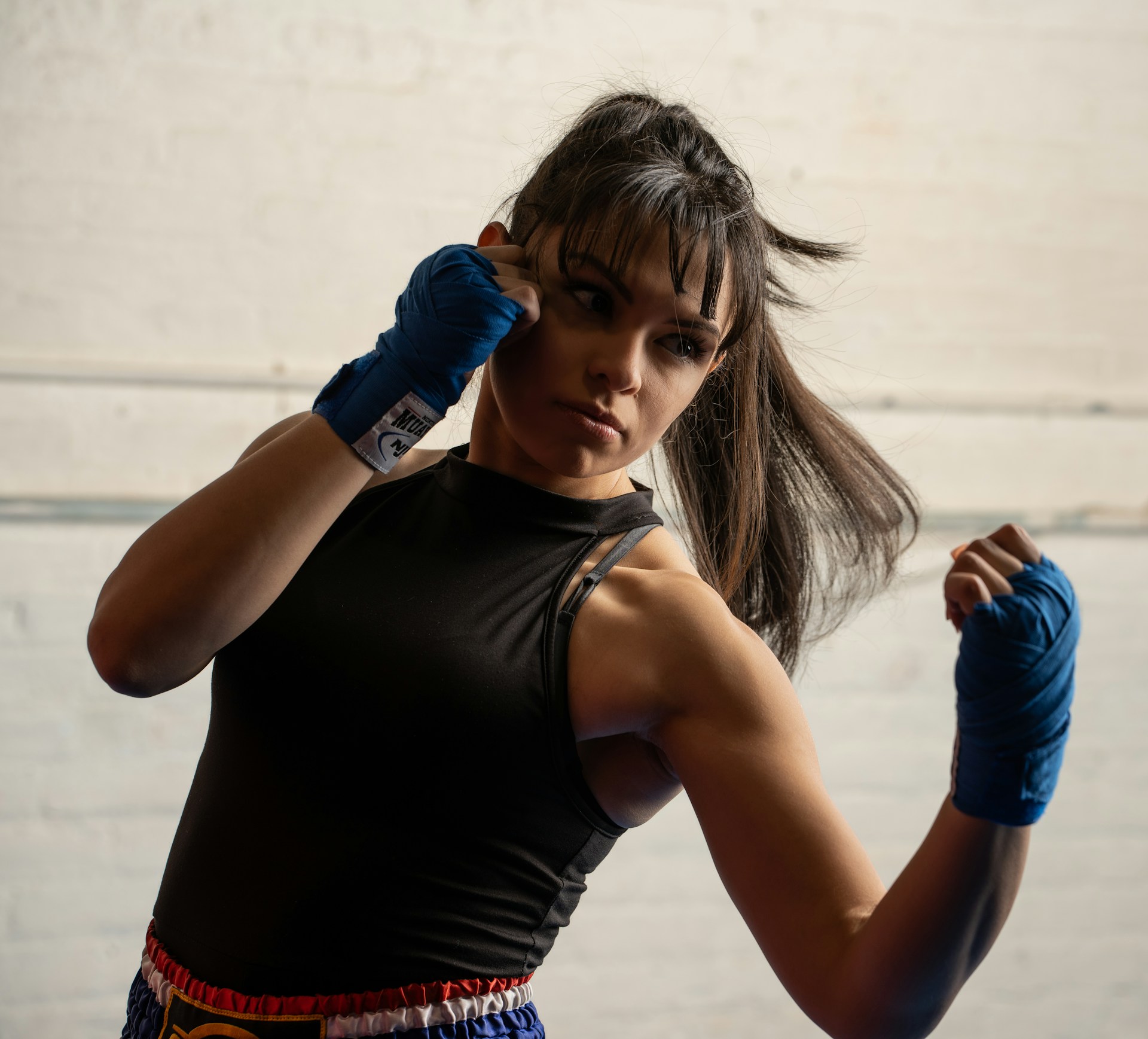 Women's boxing training